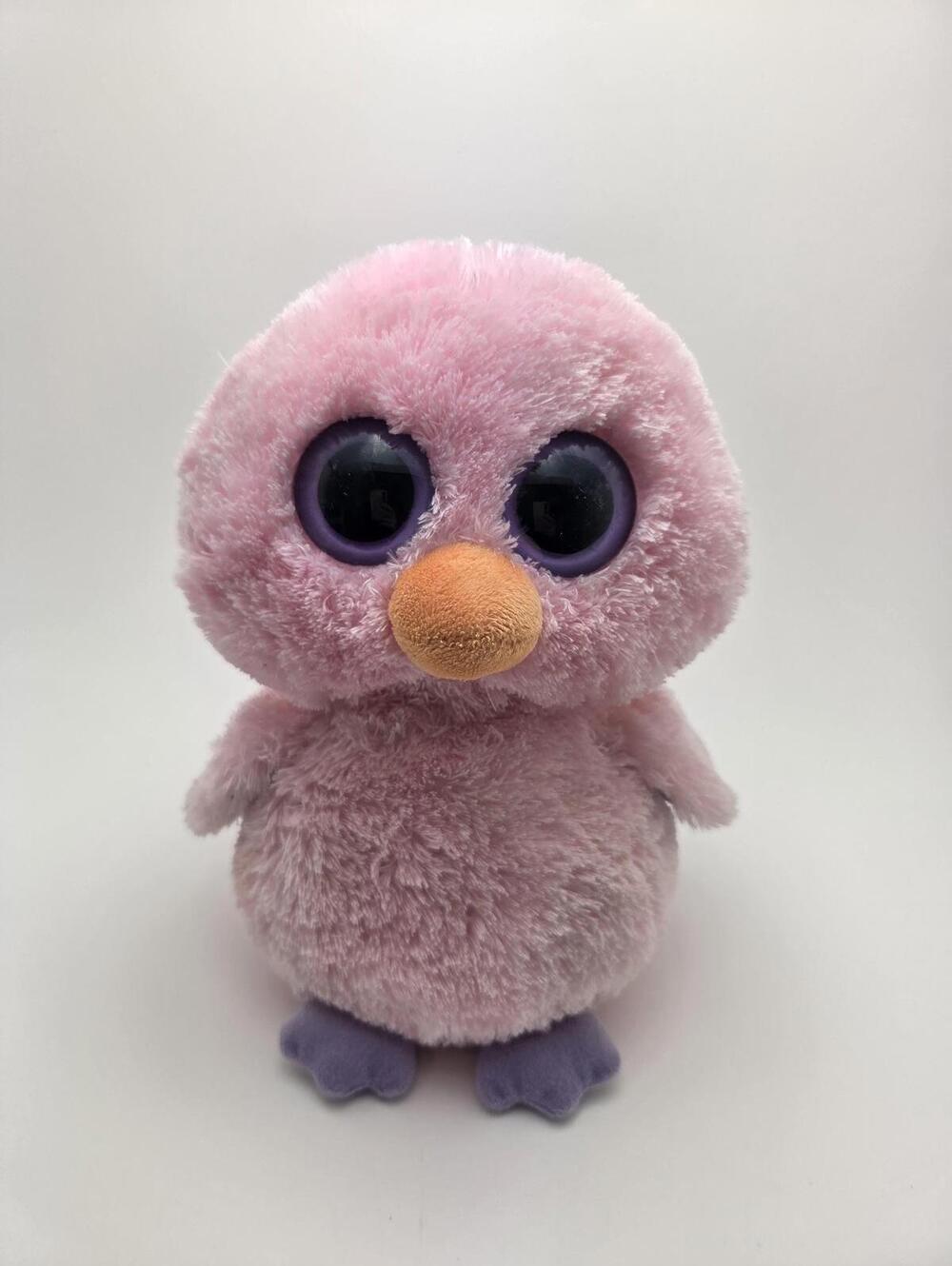 Ty Beanie Boo “Posy” the Pink Chick No Hang Tag (Larger 9 inch)